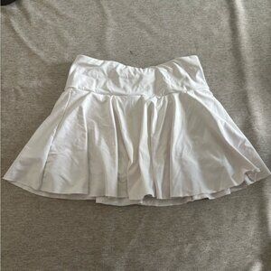 Athletic White Skirt